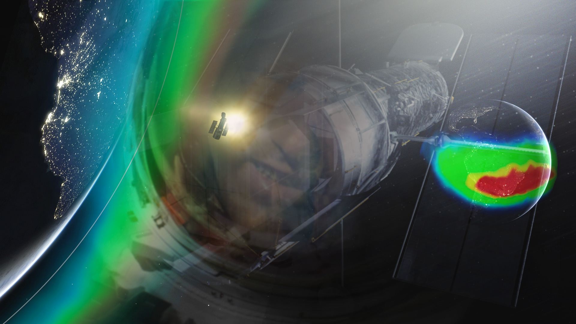 Illustration for Hubblecast 77 Hubble and the Bermuda Triangle of space.