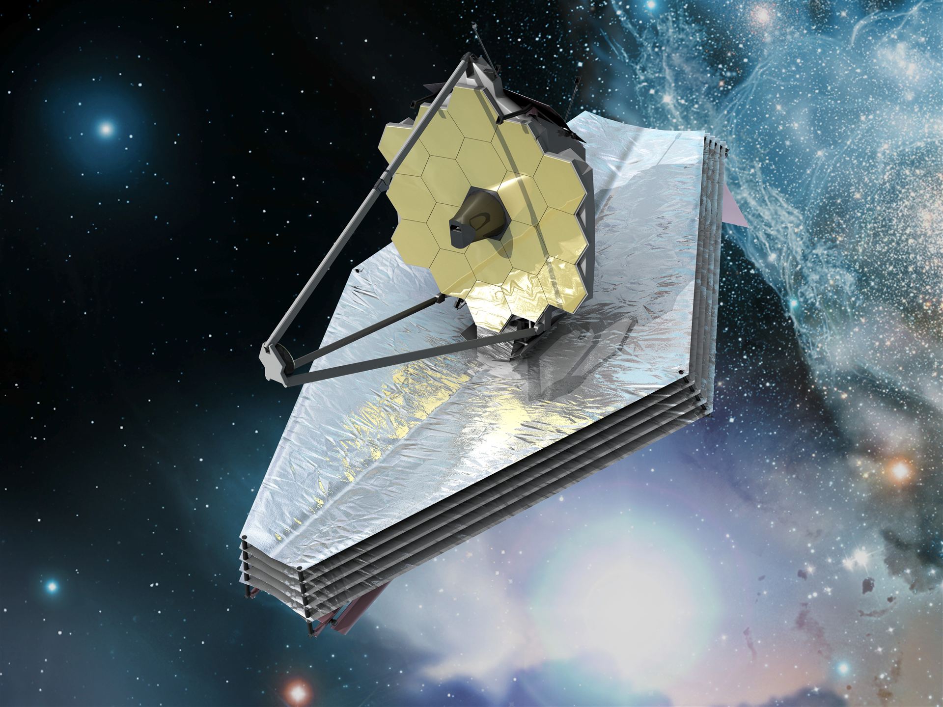James Webb Space Telescope (artist&rsquo;s impression)