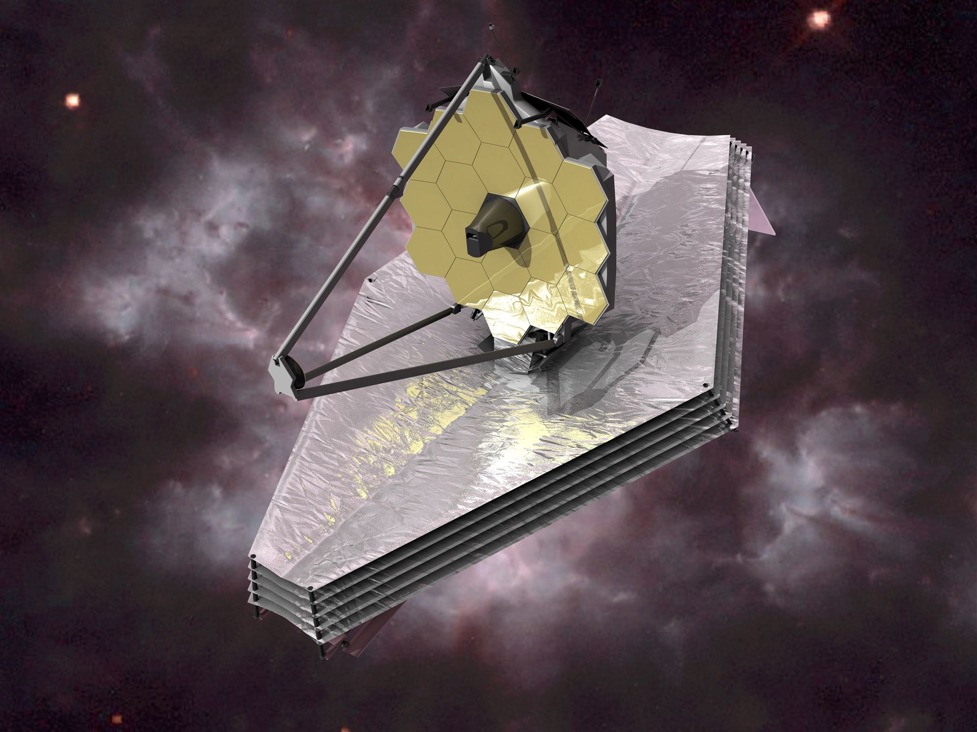 James Webb Space Telescope (artist&rsquo;s impression)