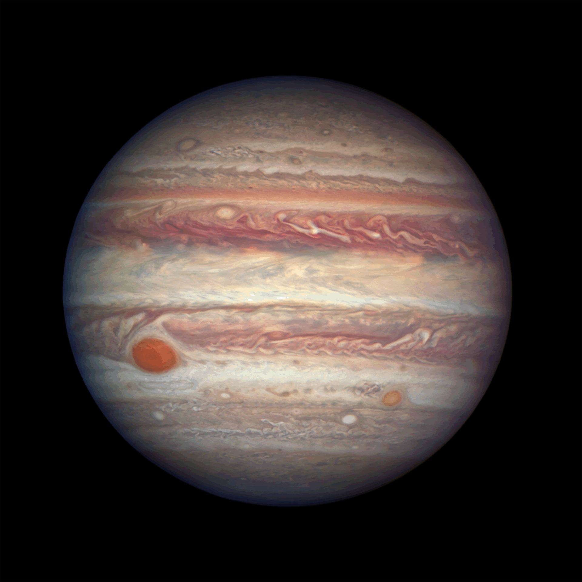 Jupiter&rsquo;s swirling colourful clouds