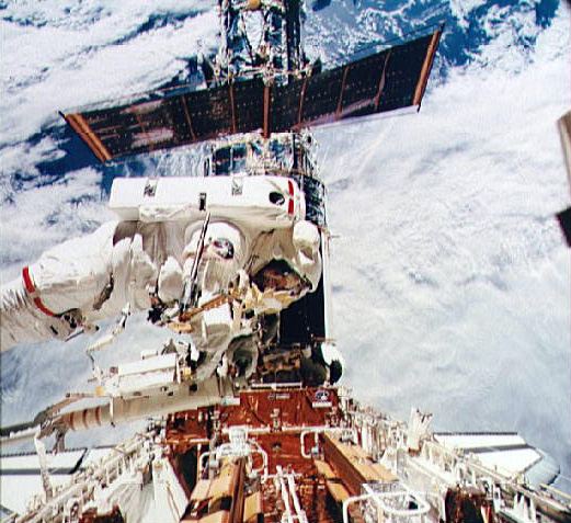 Kathryn Thornton During Second EVA