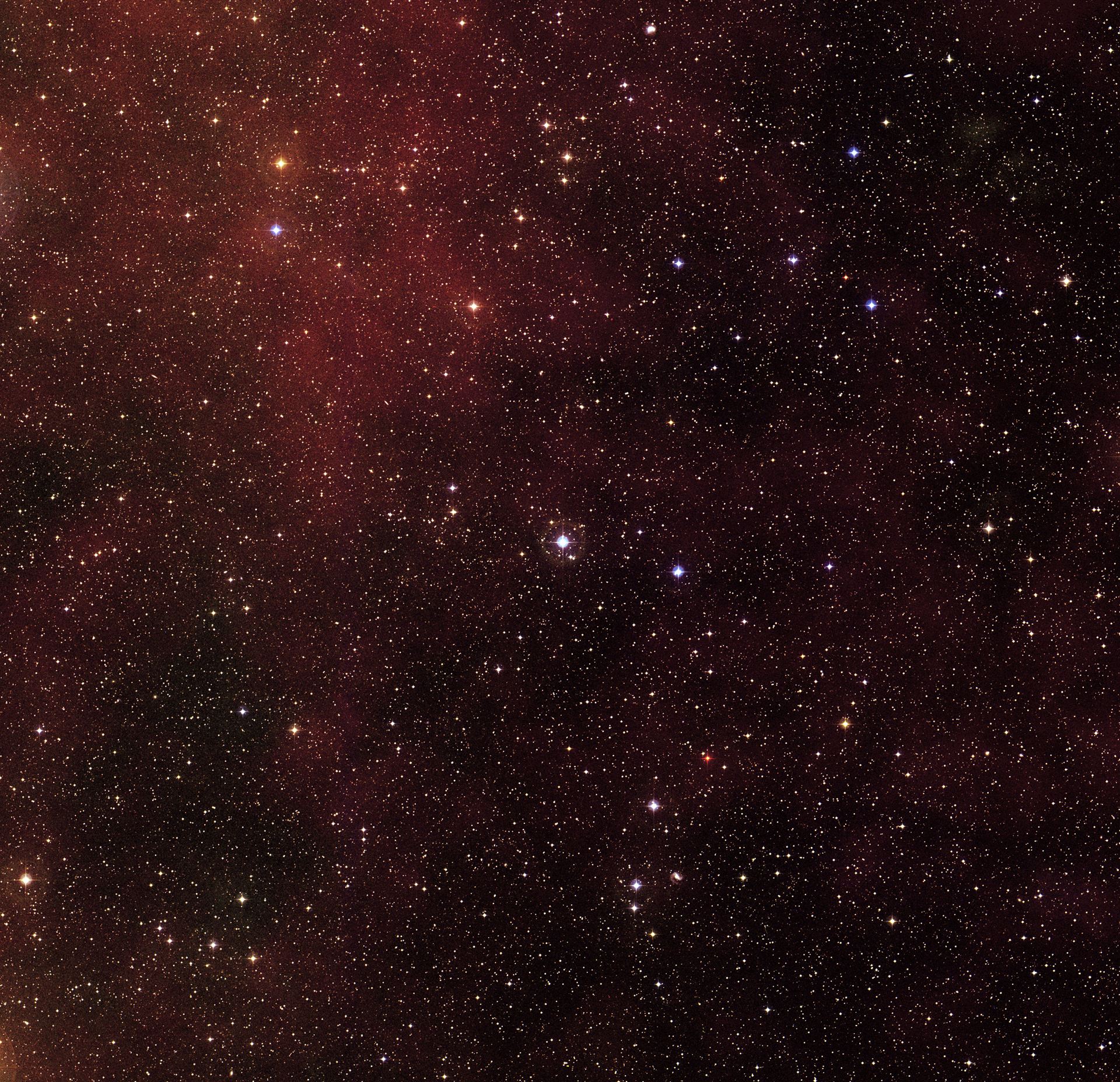Location of star HD 209458 (ground-based image)