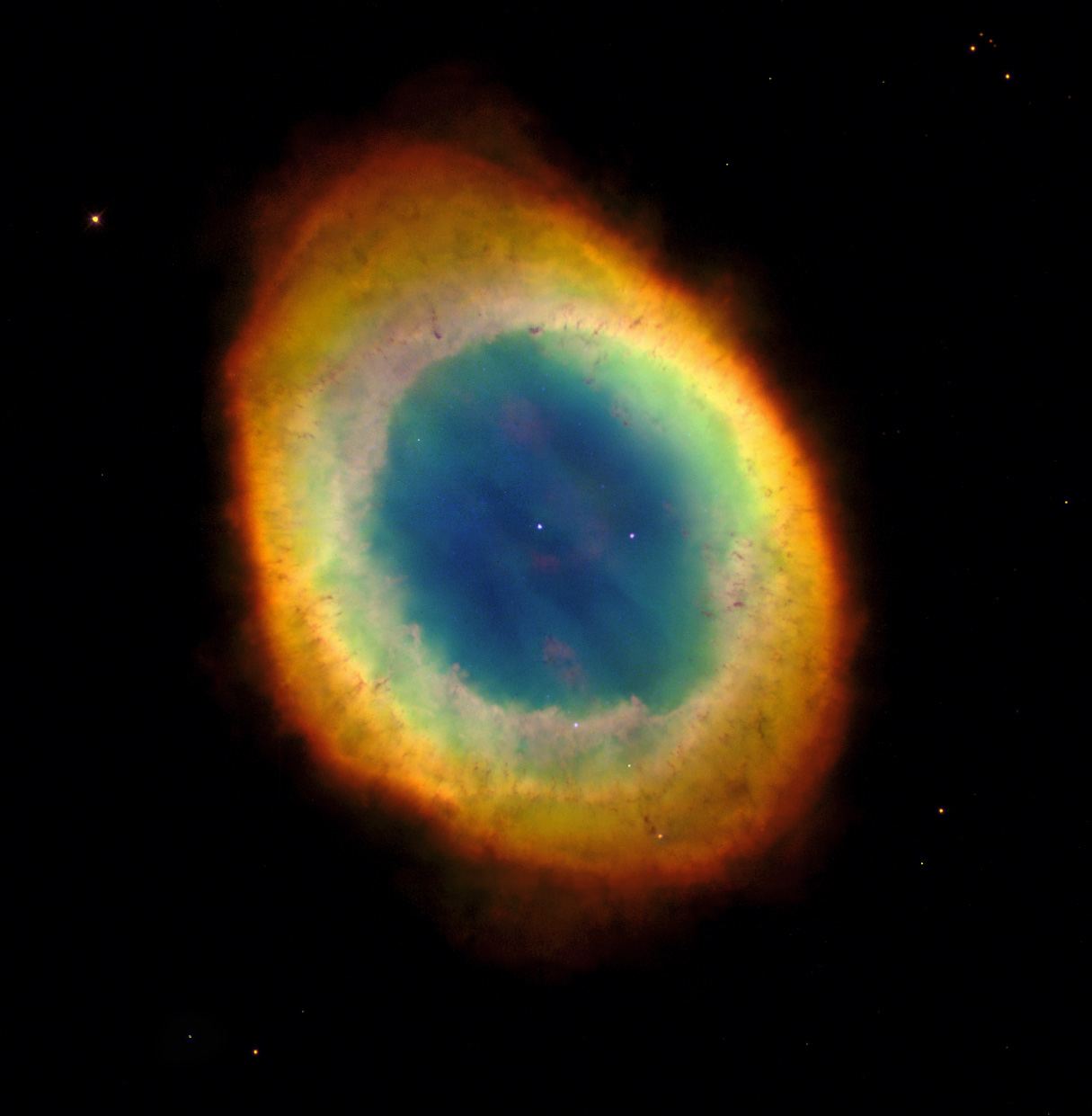 Looking down a barrel of gas at a doomed star