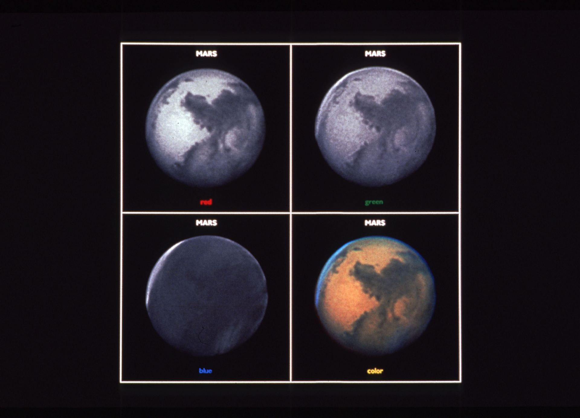 Mars, three-color composite