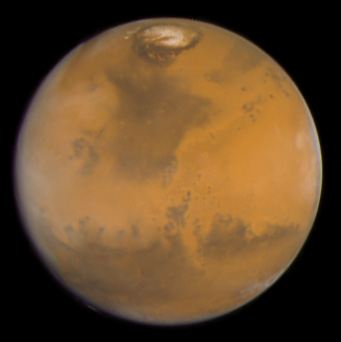 Martian colours Provide Clues About Martian Water (Hubble WFPC2 View)