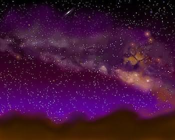 Milky WayAndromeda collision (artist&rsquo;s impression)