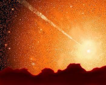 Milky WayAndromeda collision (artist&rsquo;s impression)