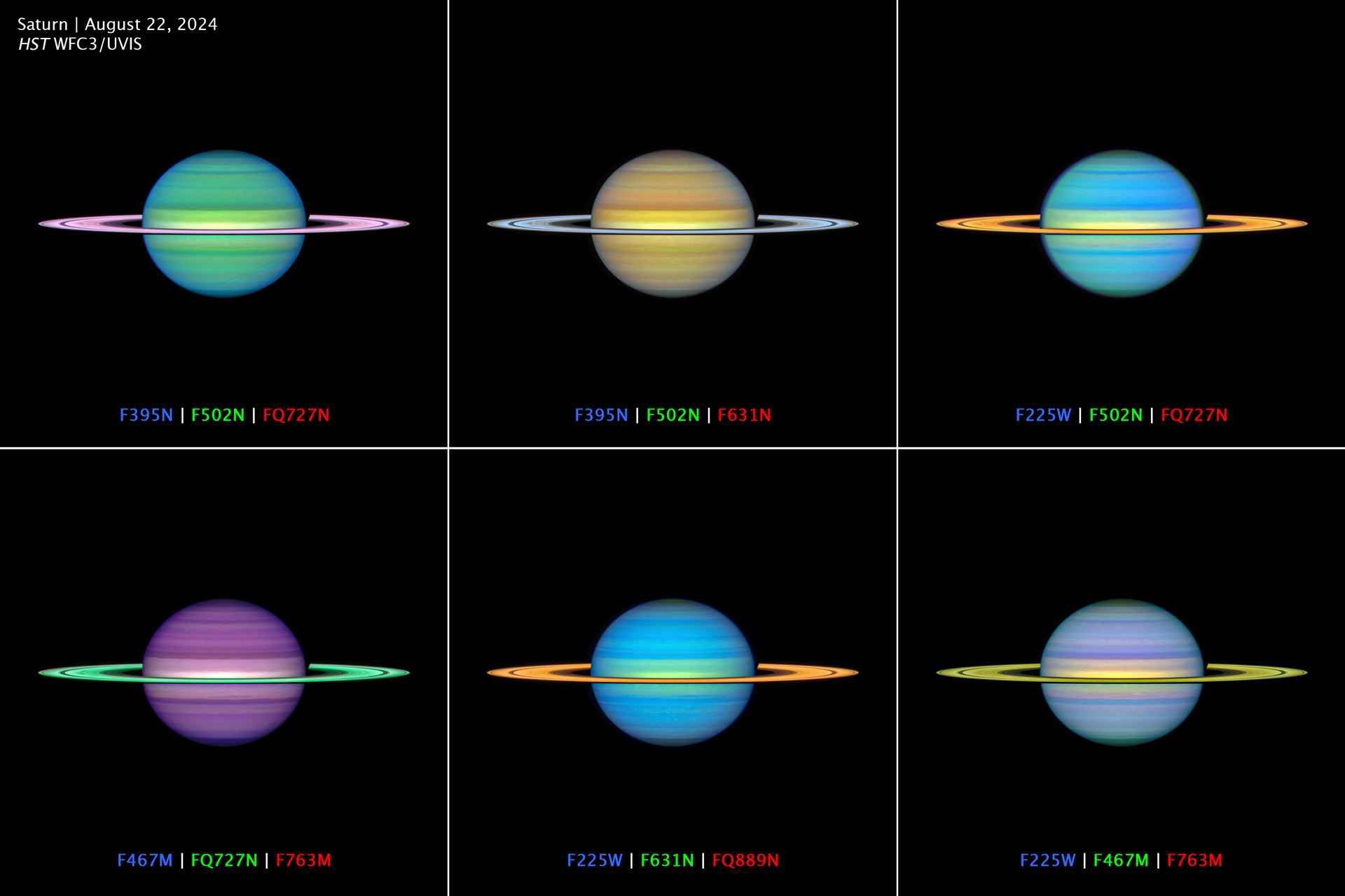 Multiwavelength OPAL Saturn observation 2024