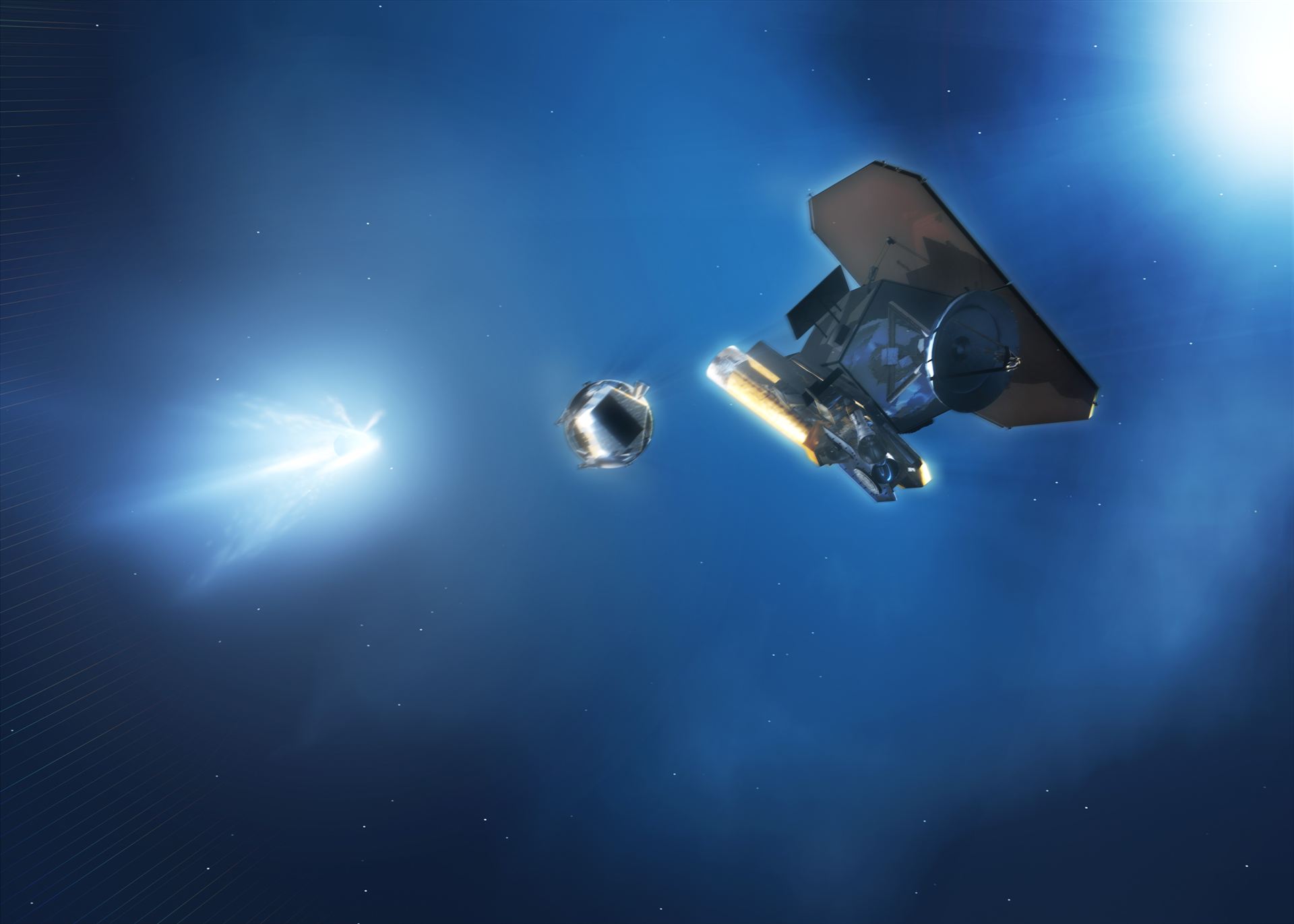 NASA&rsquo;s Deep Impact spacecraft [artist&rsquo;s impression]