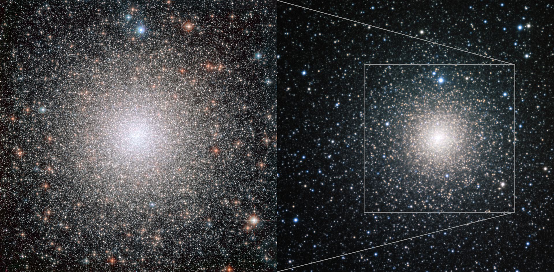 NGC 6388 seen by Hubble and ESO