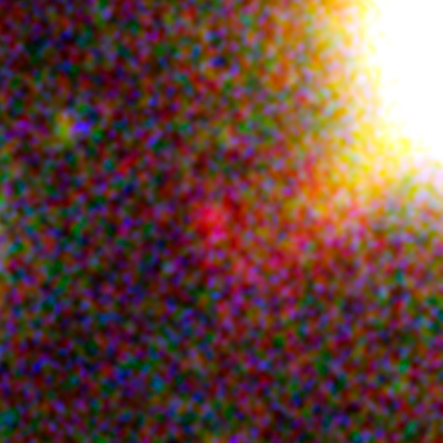 One of three magnified images of a distant galaxy (1)