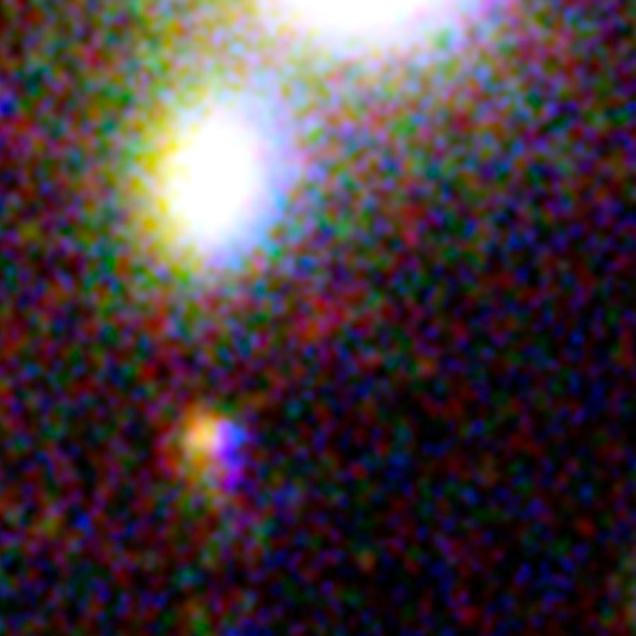 One of three magnified images of a distant galaxy (3)