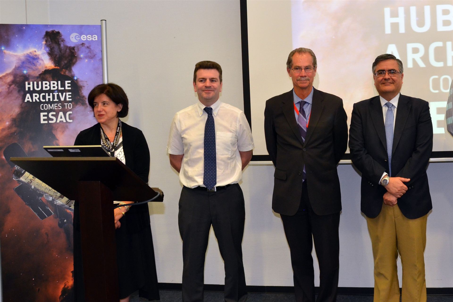 Opening ceremony for the new Hubble Science Archive at ESAC