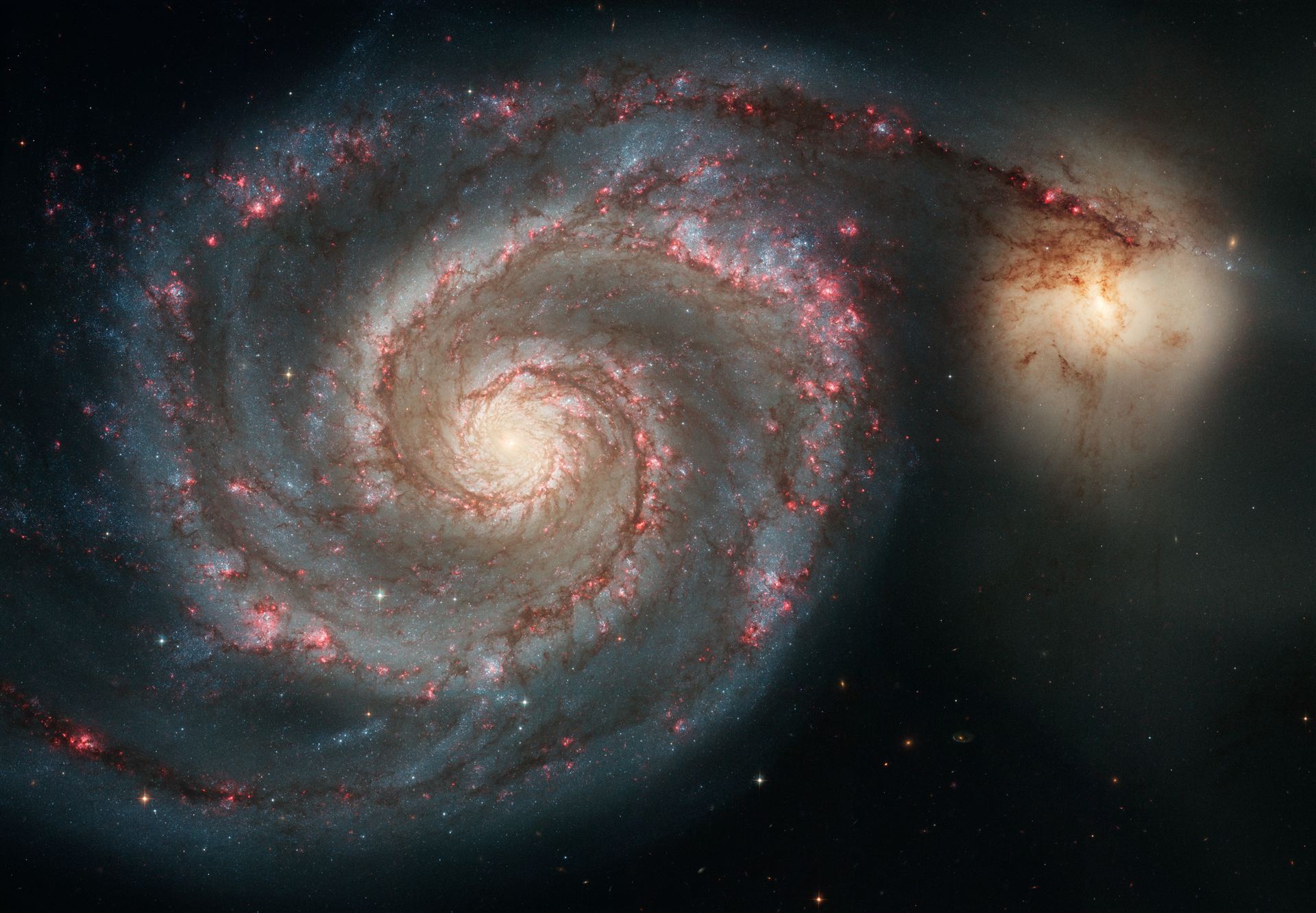 Out of this whirl The Whirlpool Galaxy (M51) and companion galaxy