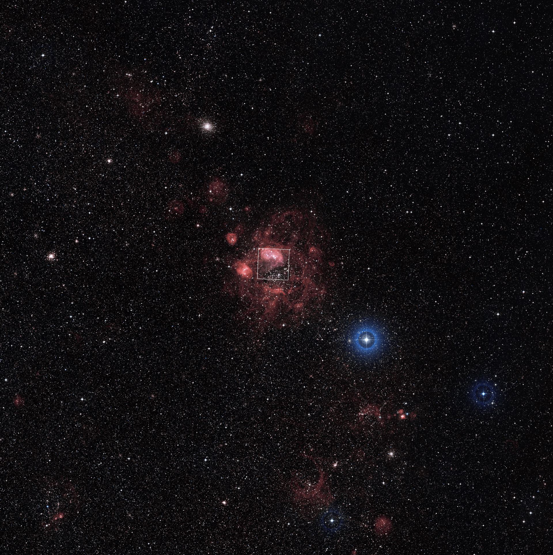 Overview of the Large Magellanic Cloud (annotated)