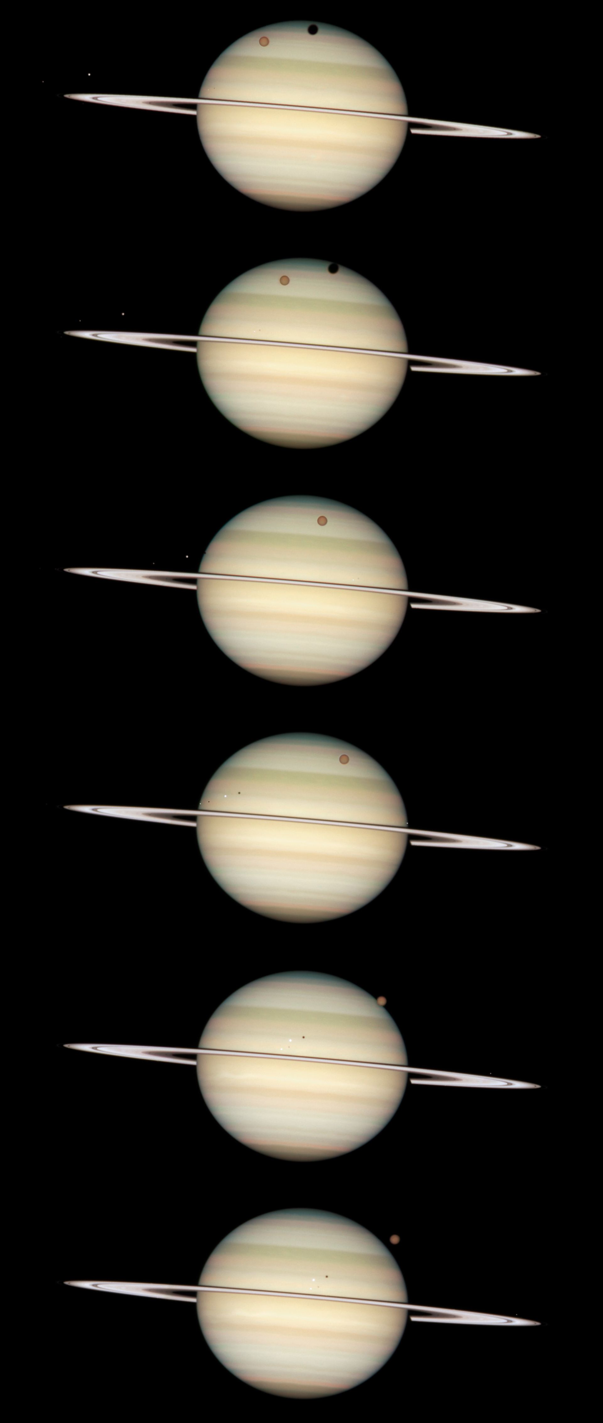 Photo sequence of Saturn 24 February 2009
