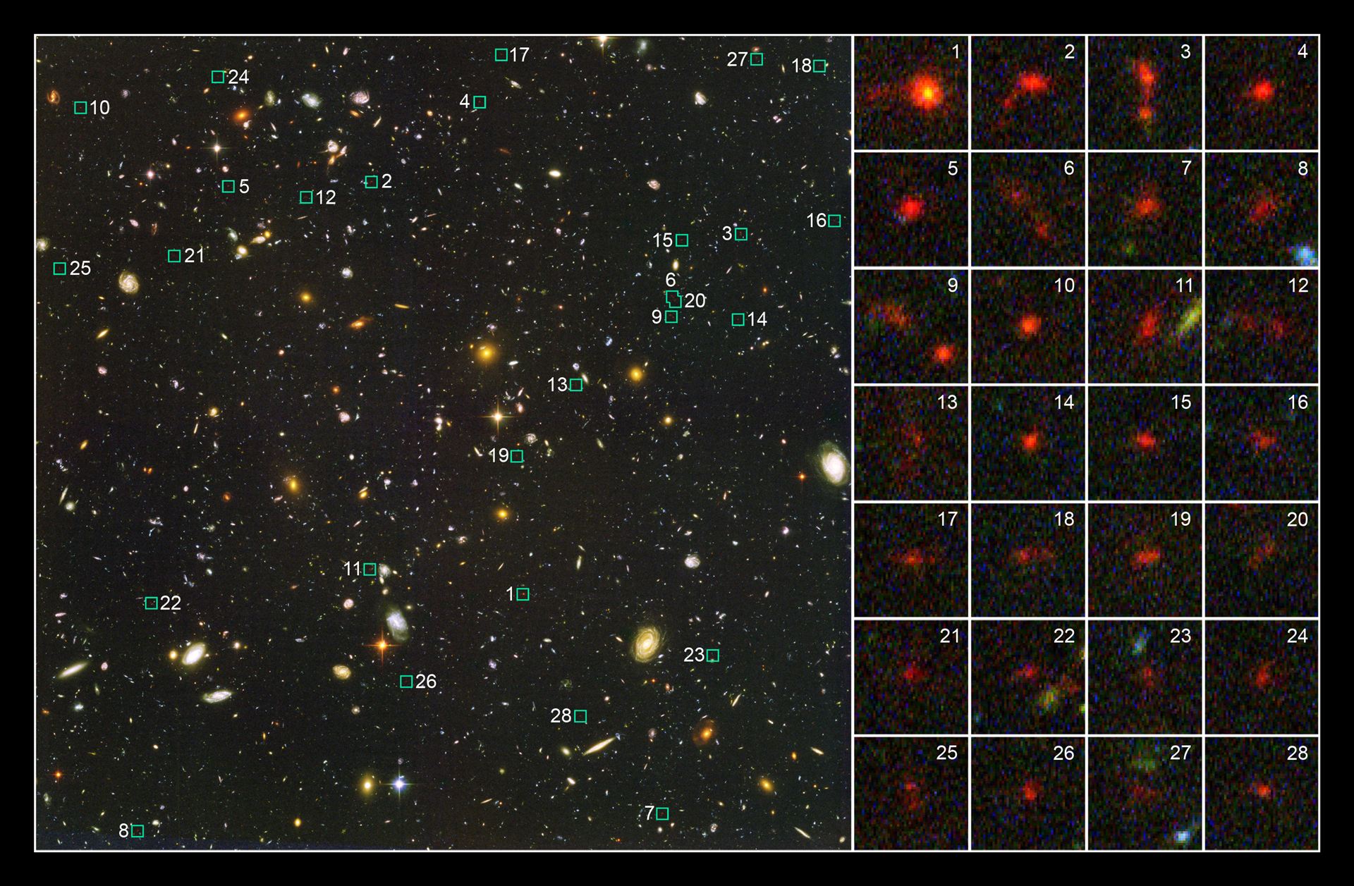 Probing the distant Universe for young galaxies