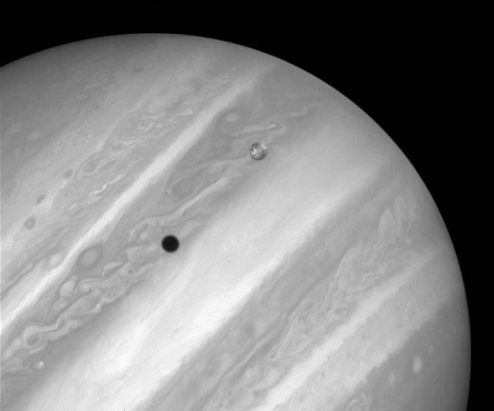 Rare Hubble Portrait of Io and Jupiter