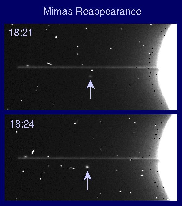 Reappearance of Saturn&rsquo;s satellite Mimas