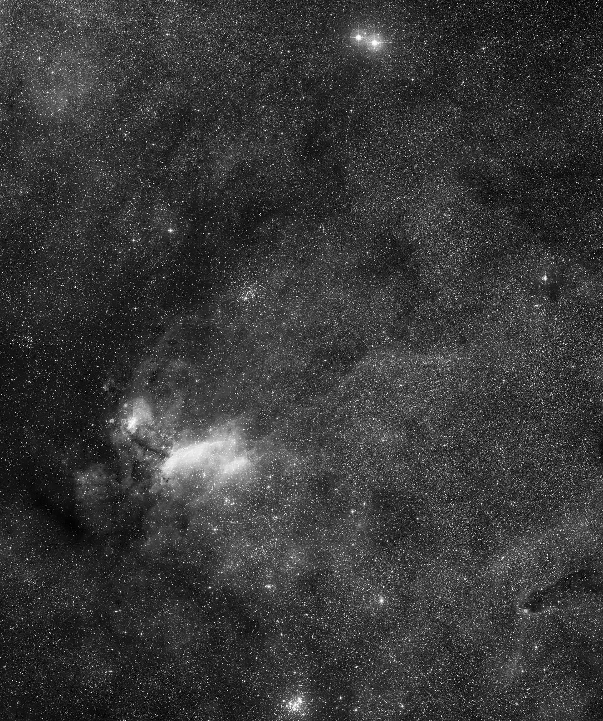 Region around black-hole system GRO J1655-40 (ground-based image)