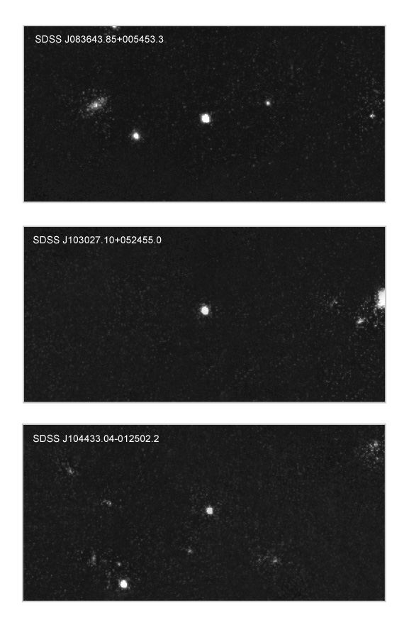 Remote quasars showing large amounts of iron.