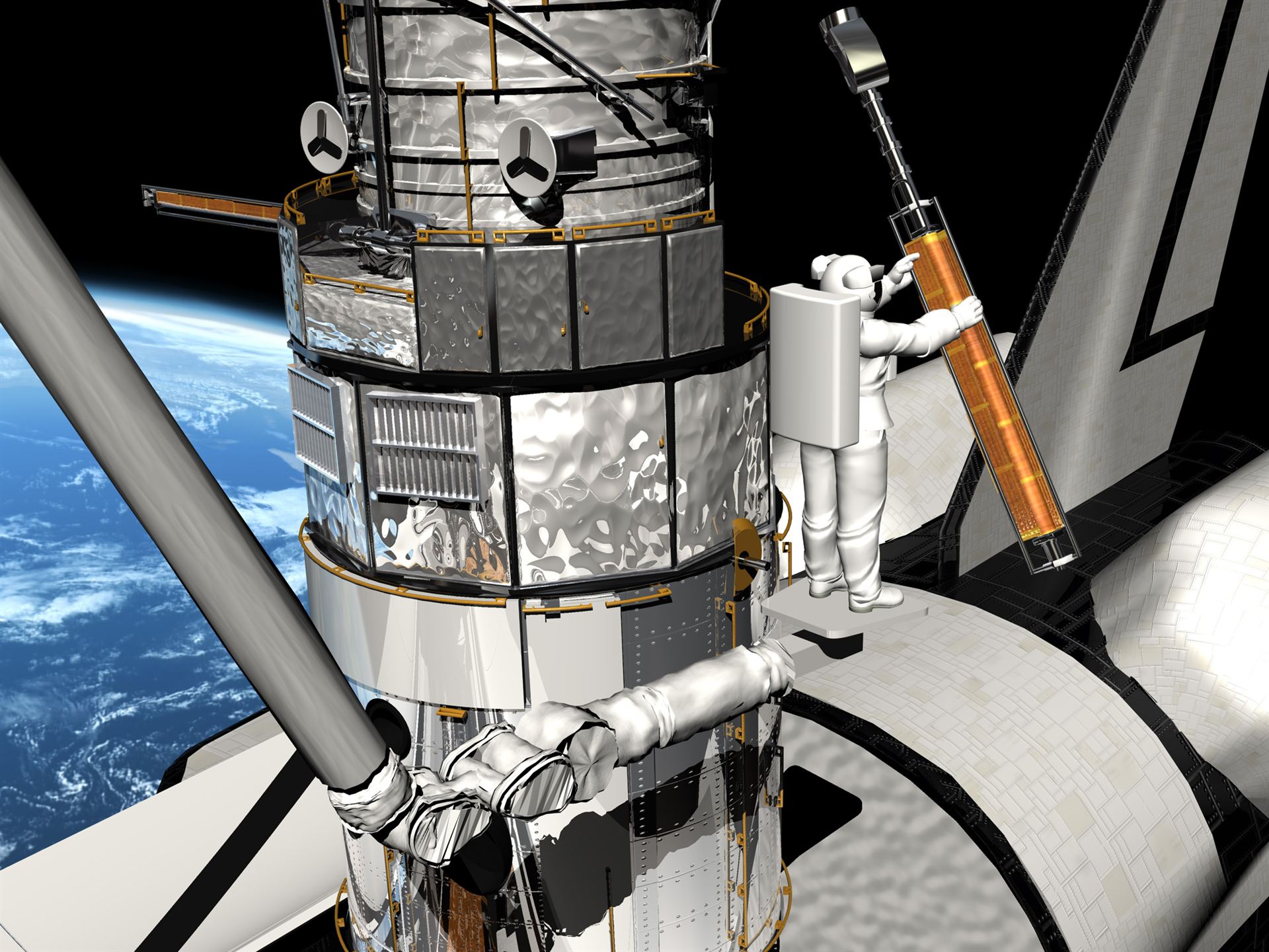 SM3B – Hubble&rsquo;s old solar panels are removed