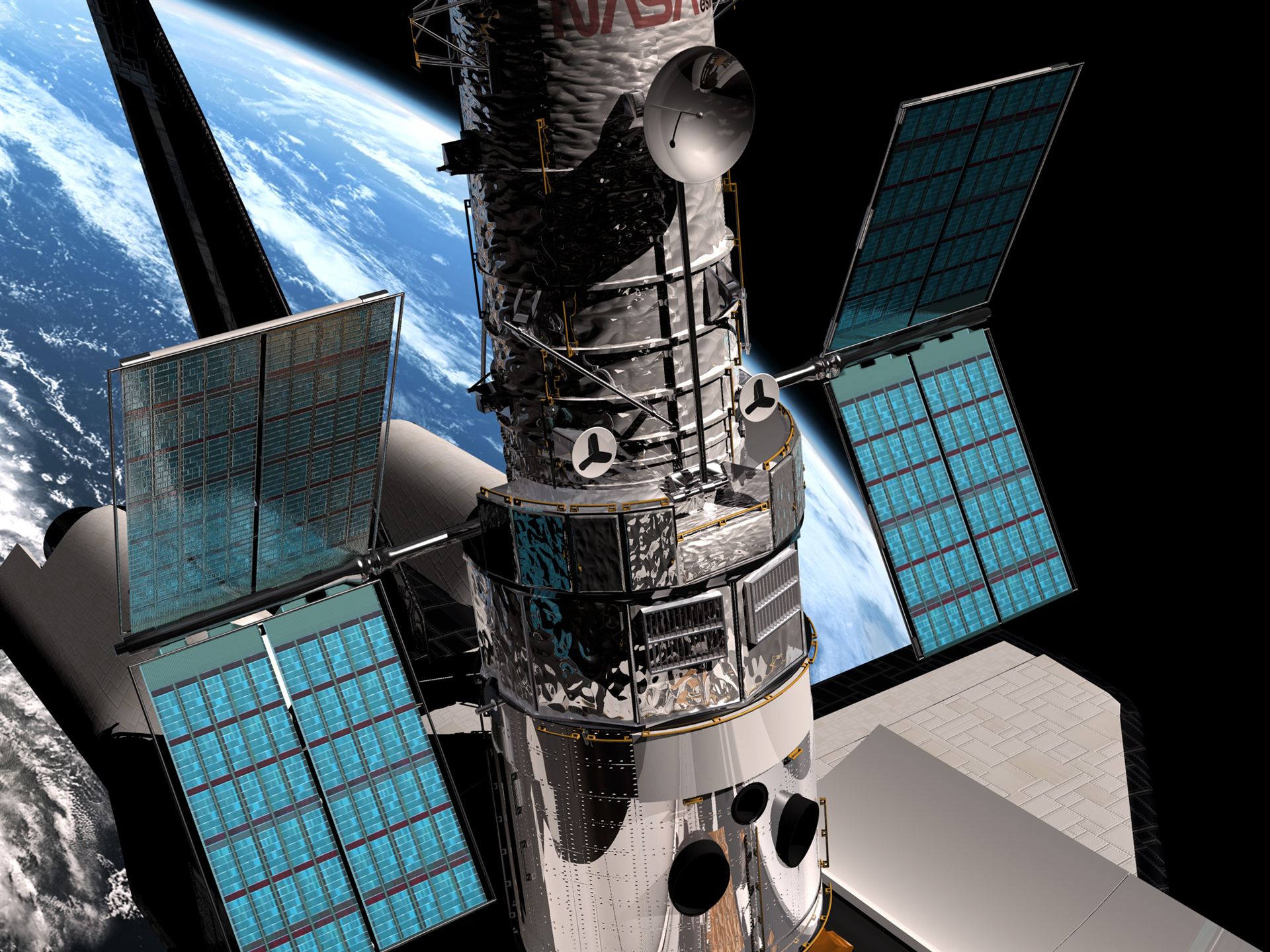 SM3B – Hubble&rsquo;s solar panels unfolding