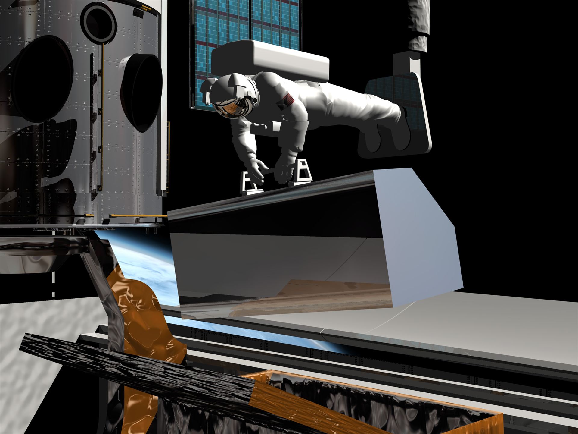 SM3B – the Advanced Camera for Surveys being unpacked