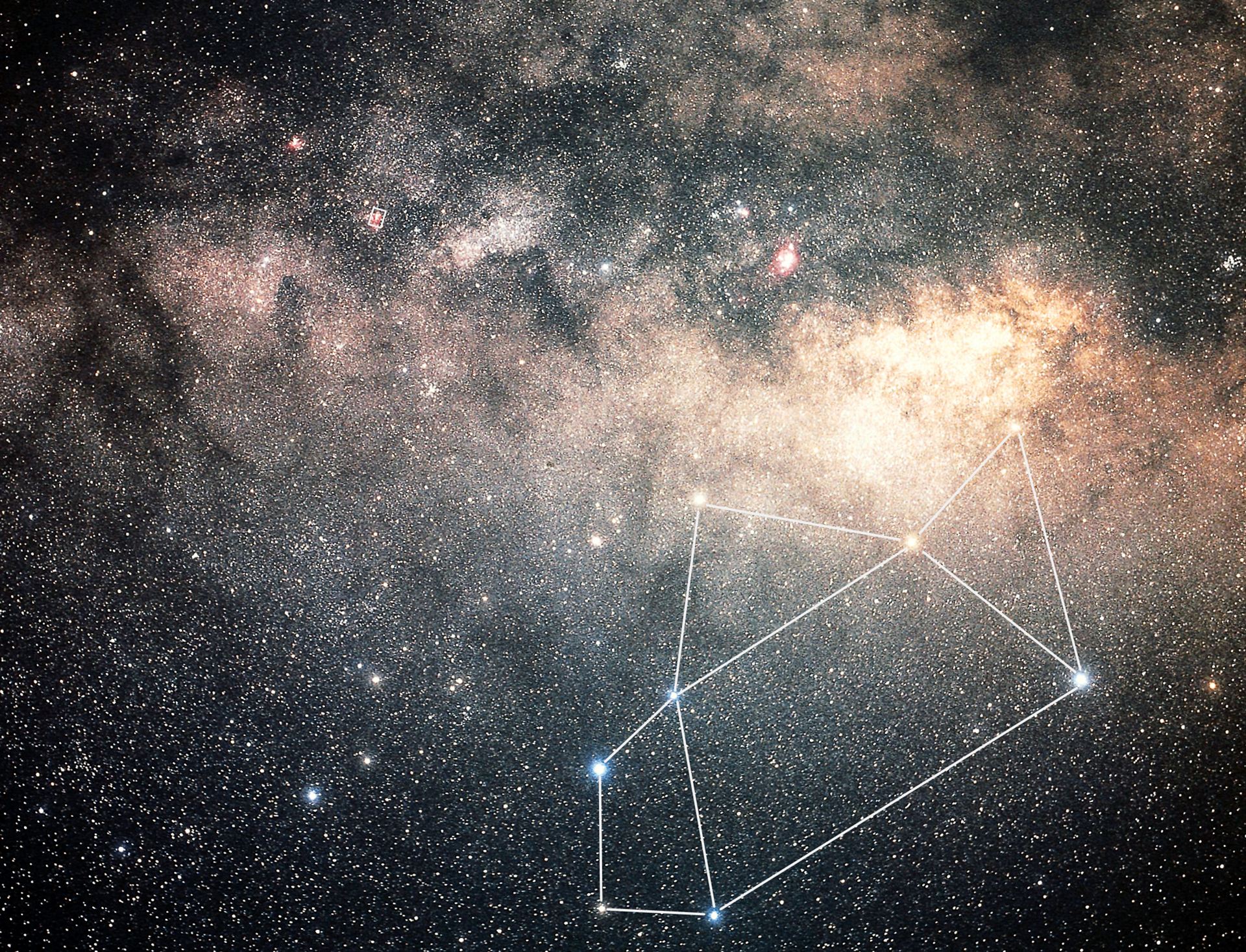 Sagittarius constellation (ground-based image)