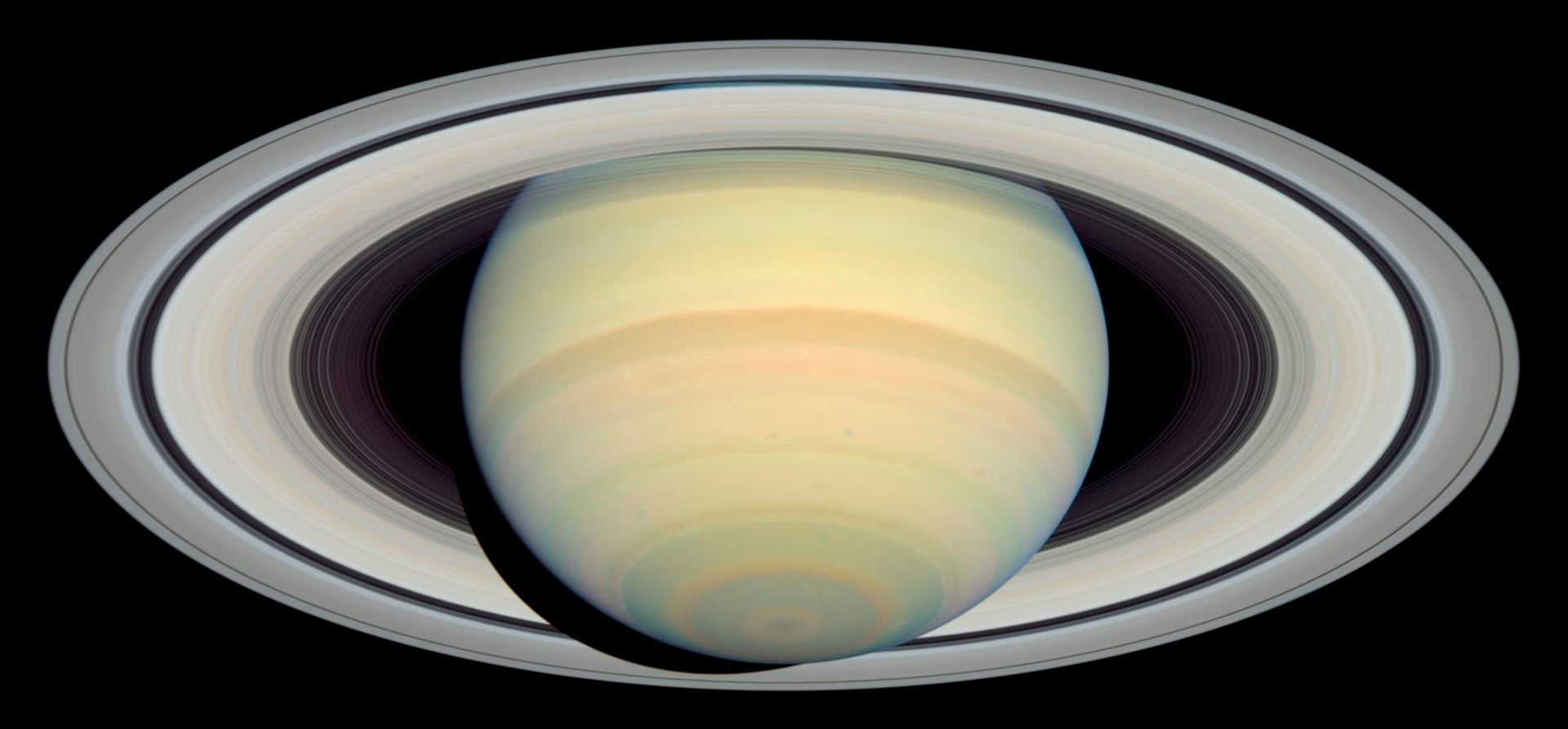 Saturn as Seen by Hubble