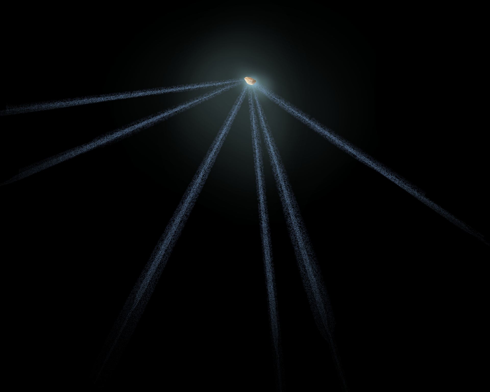 Schematic of active asteroid P2013 P5