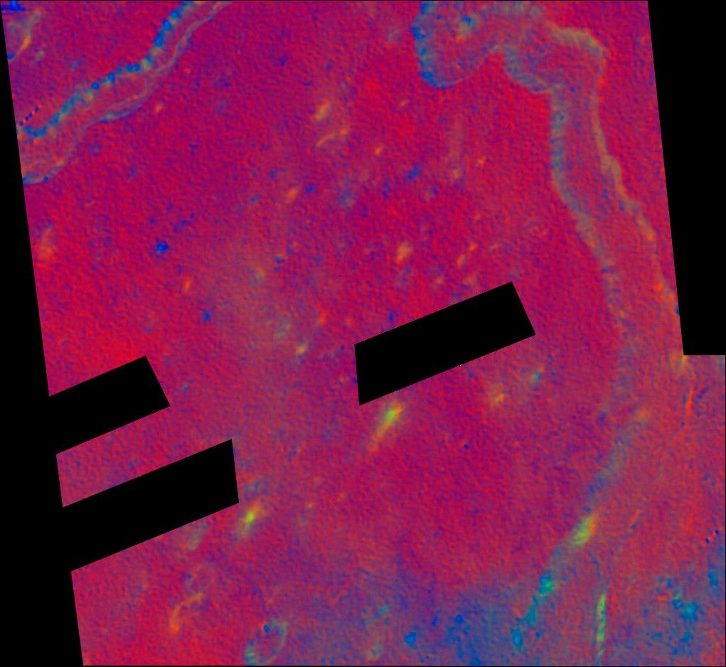 Schroter&rsquo;s valley Rille in false color