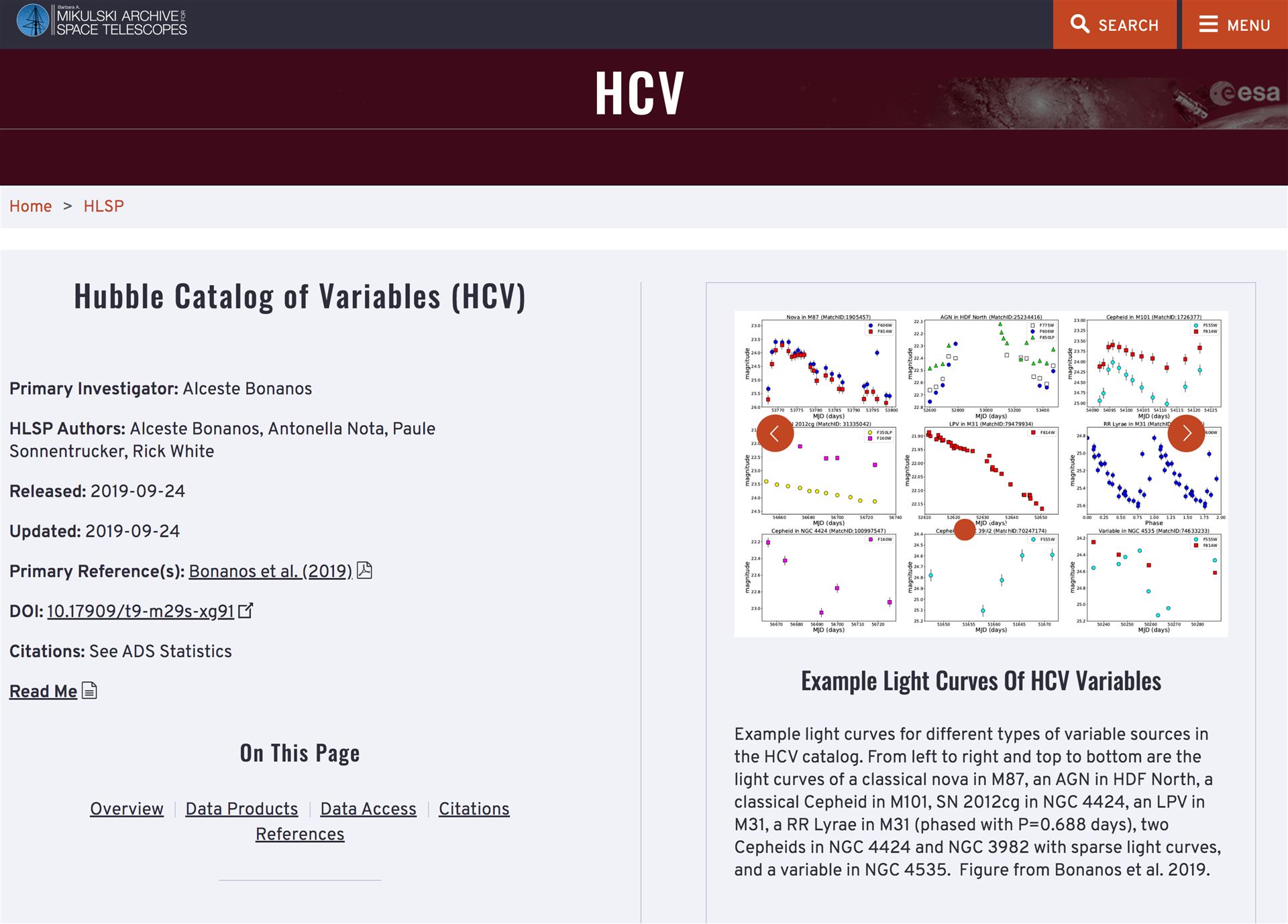 Screenshot of the HCV Explorer tool