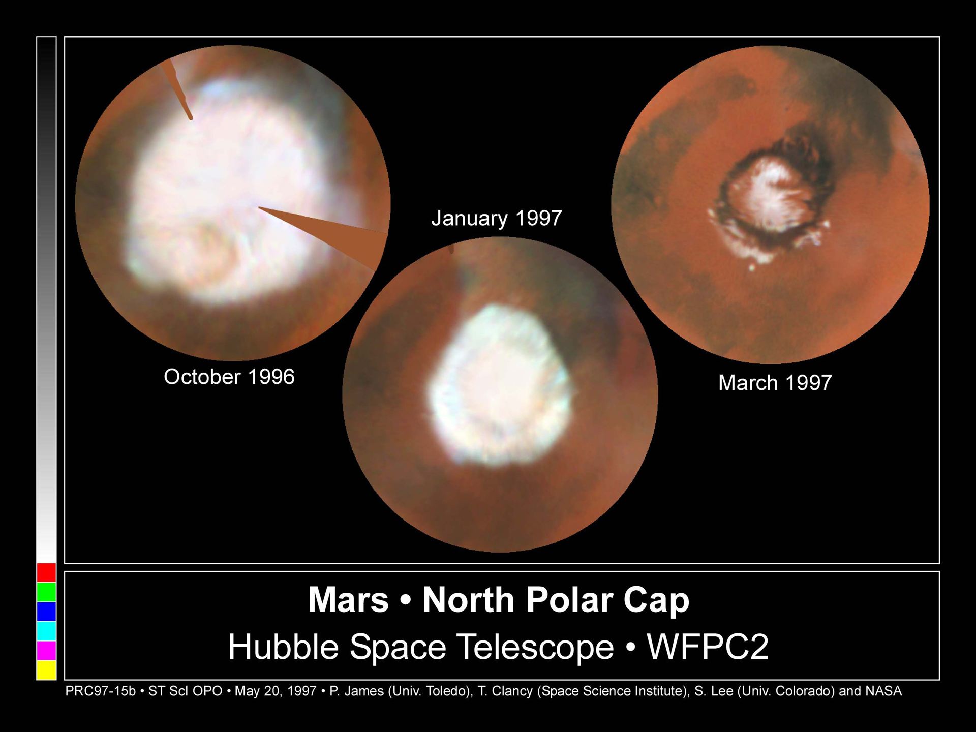Seasonal Changes In Mars&rsquo; North Polar Ice Cap