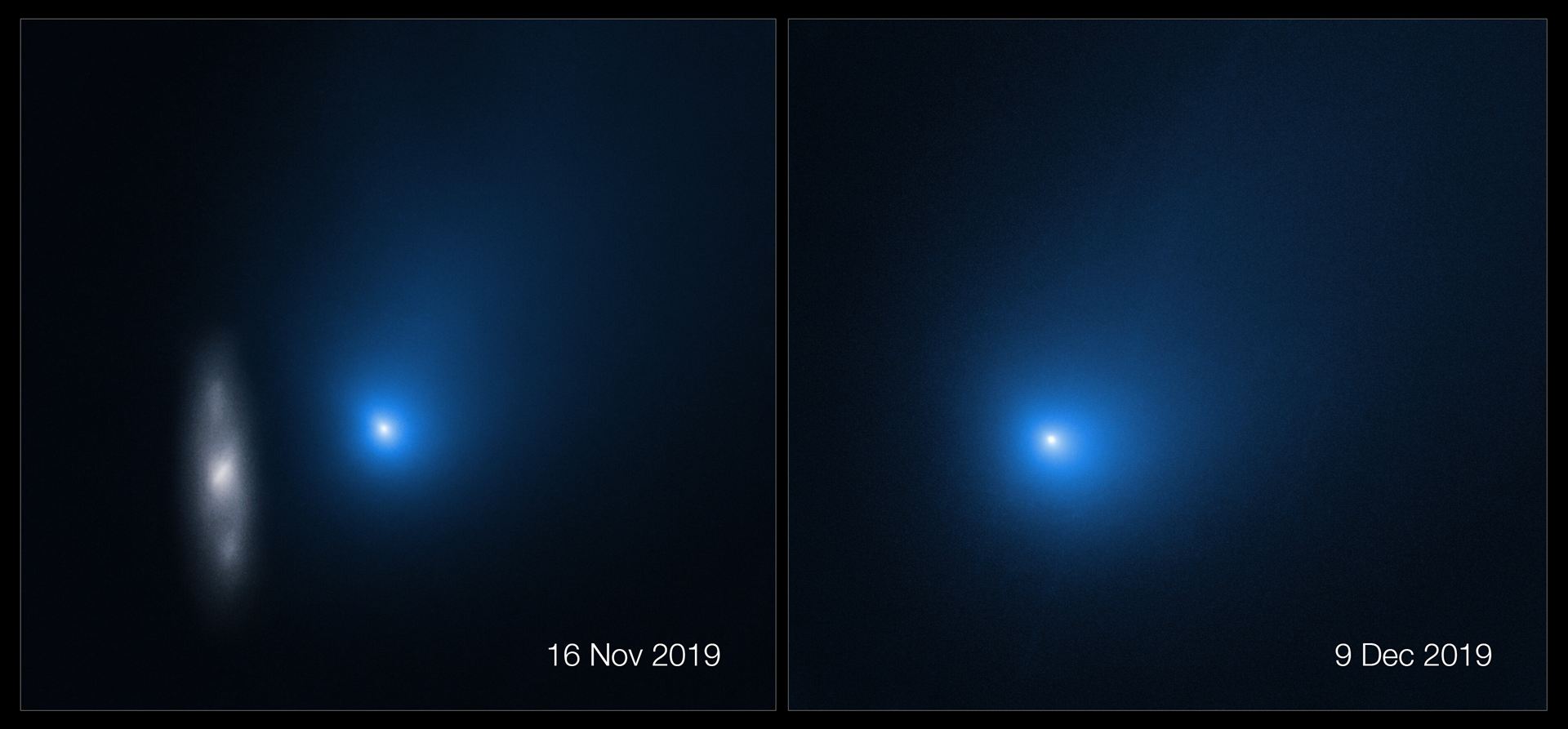 Side By Side of Hubble’s New 2IBorisov Observations