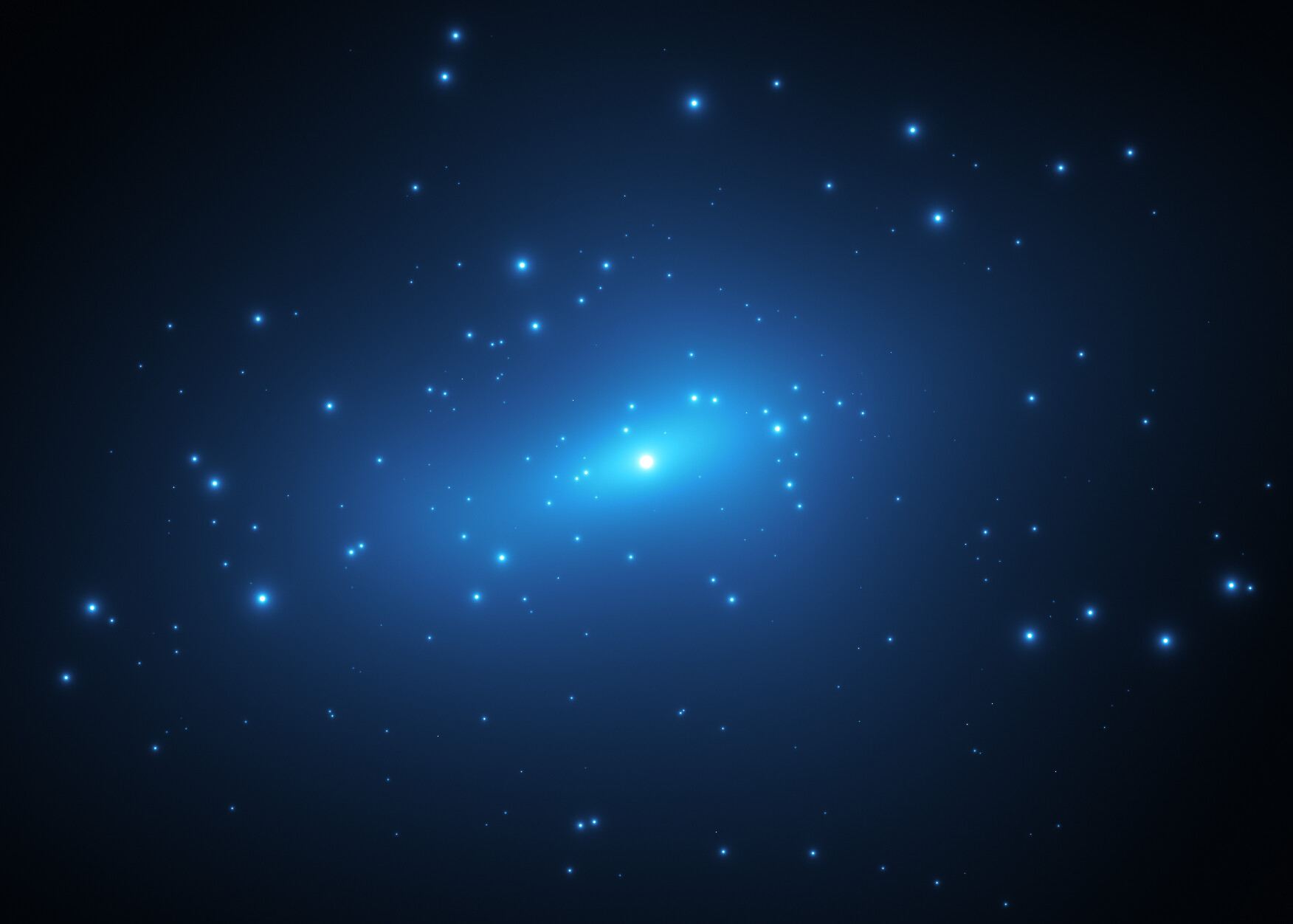 Small-Scale Concentrations of Dark Matter (Artist’s Impression)
