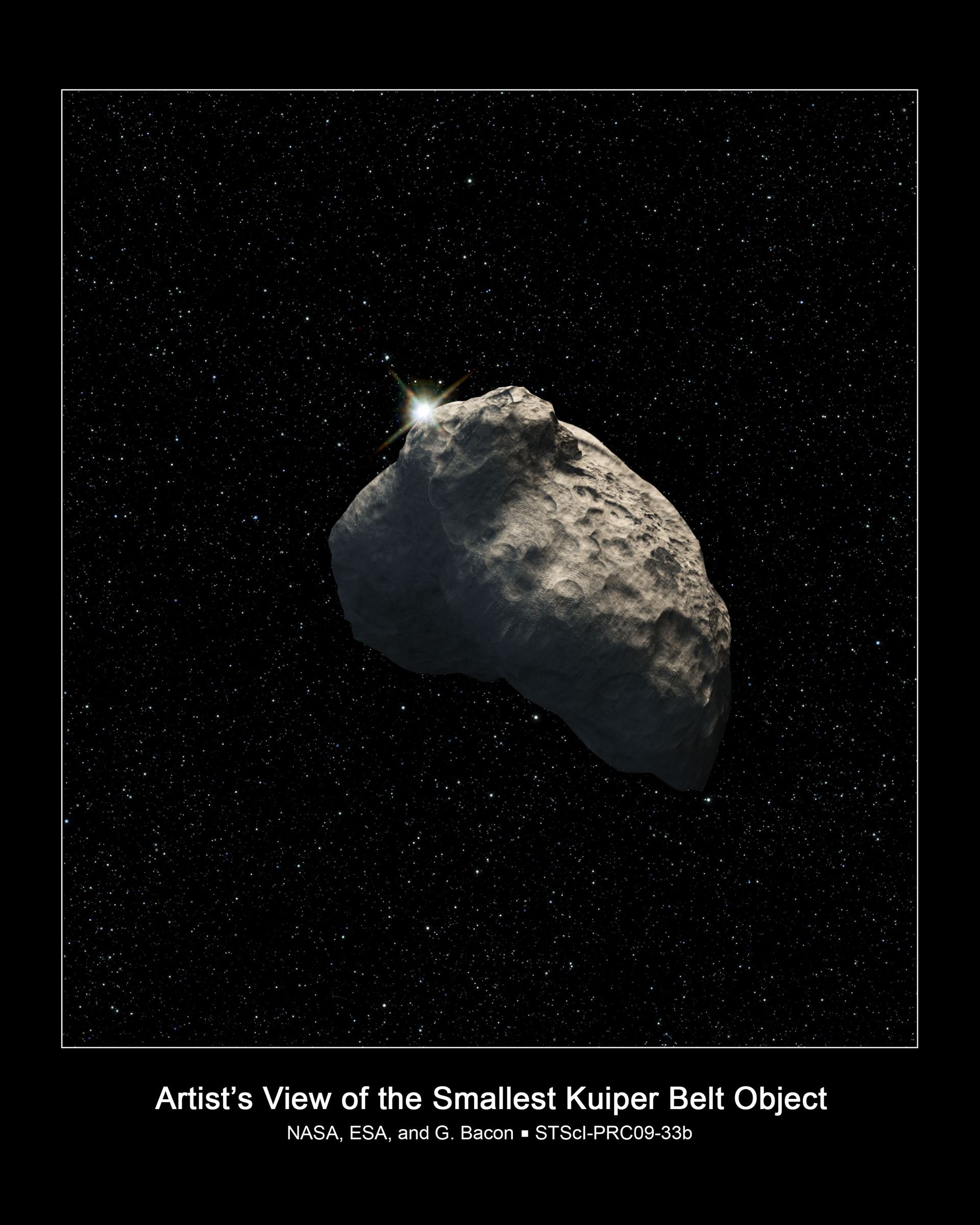 Smallest Kuiper Belt Object detected (artist&rsquo;s impression)