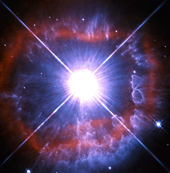 Snapshot of a shedding star
