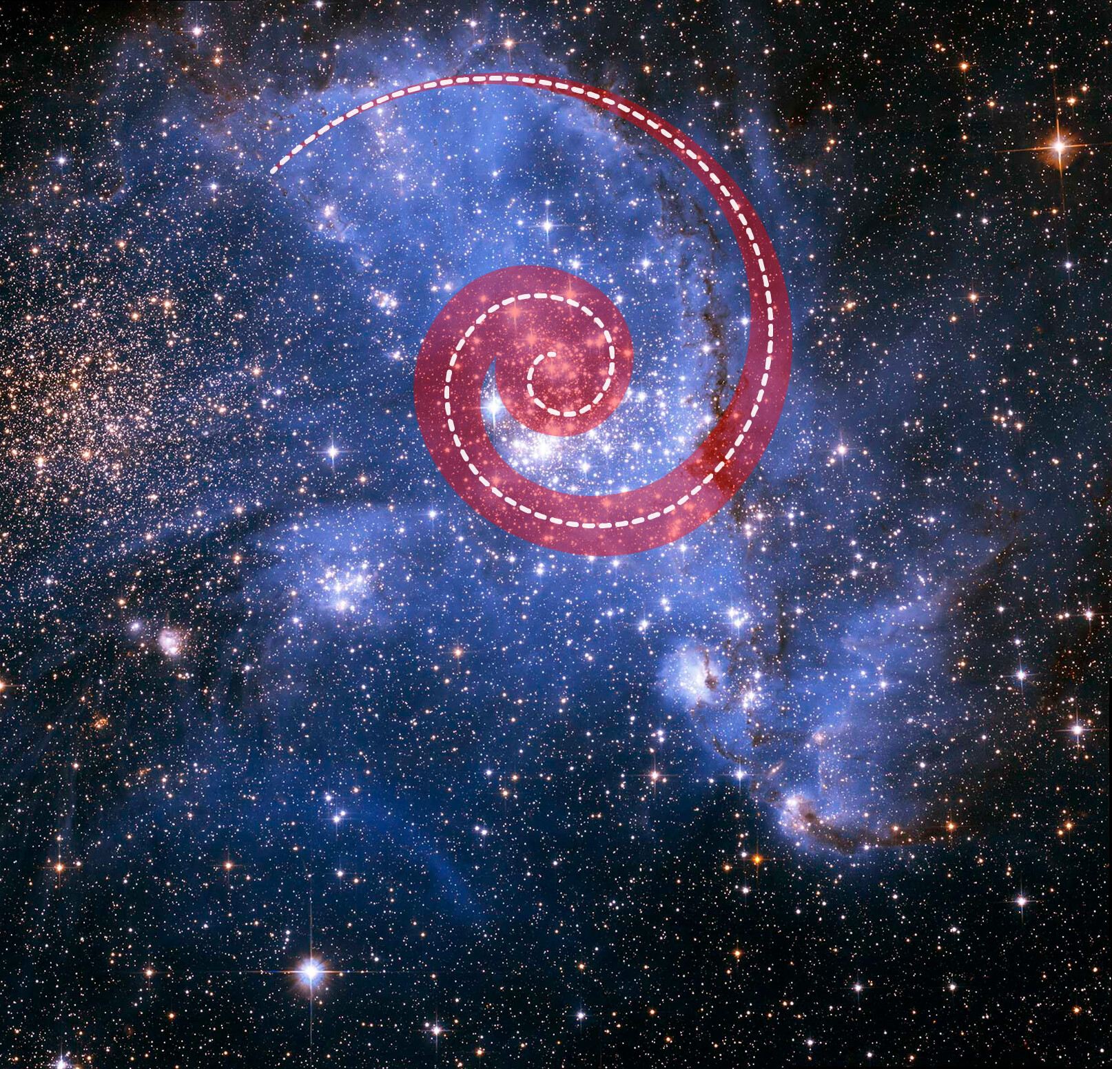 Spiralling Stars in NGC 346