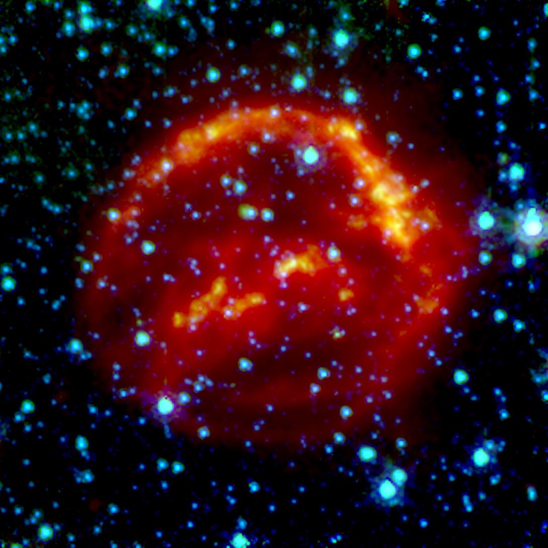 Spitzer Space Telescope Kepler&rsquo;s Supernova Remnant (infrared data)