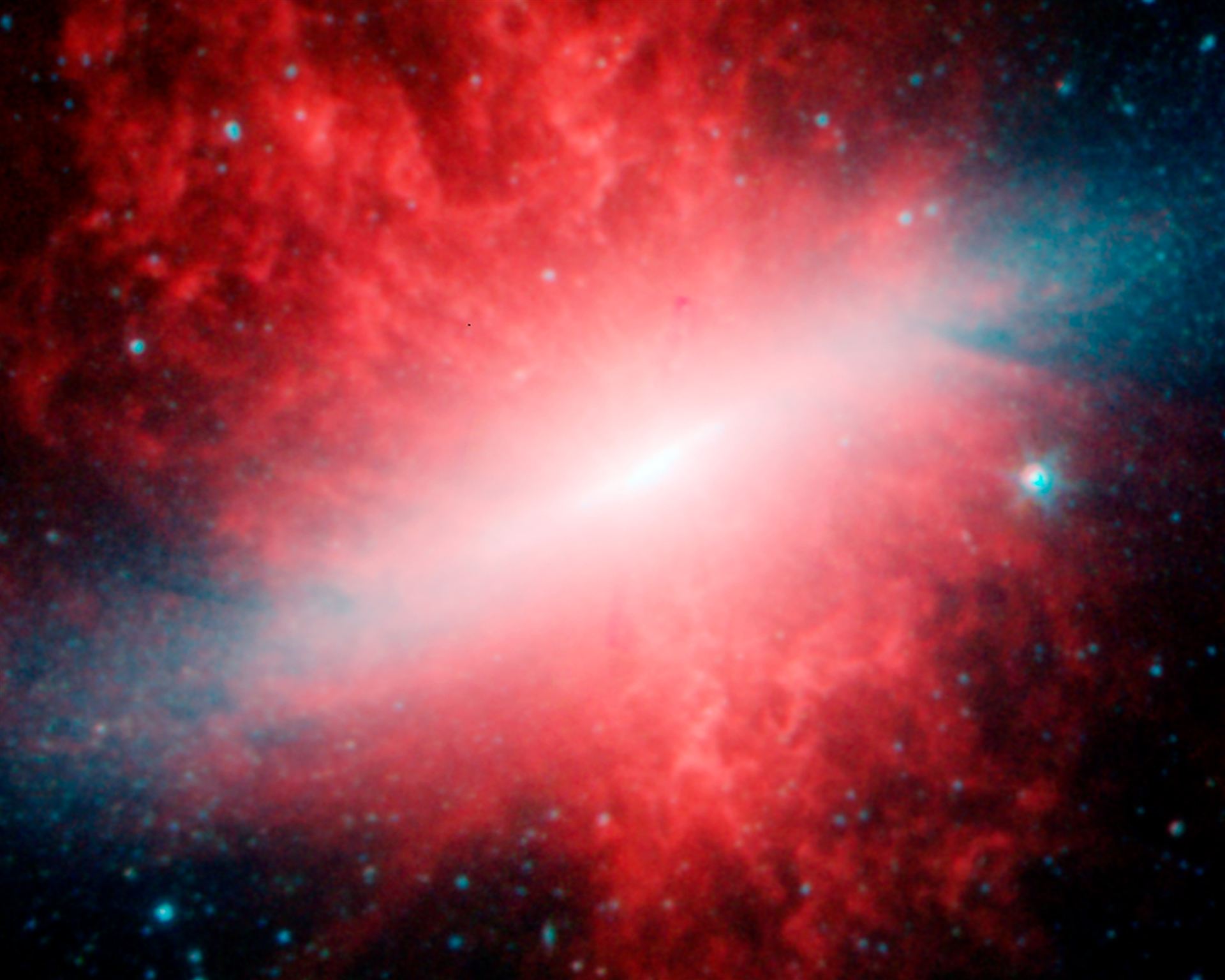 Spitzer image of Messier 82