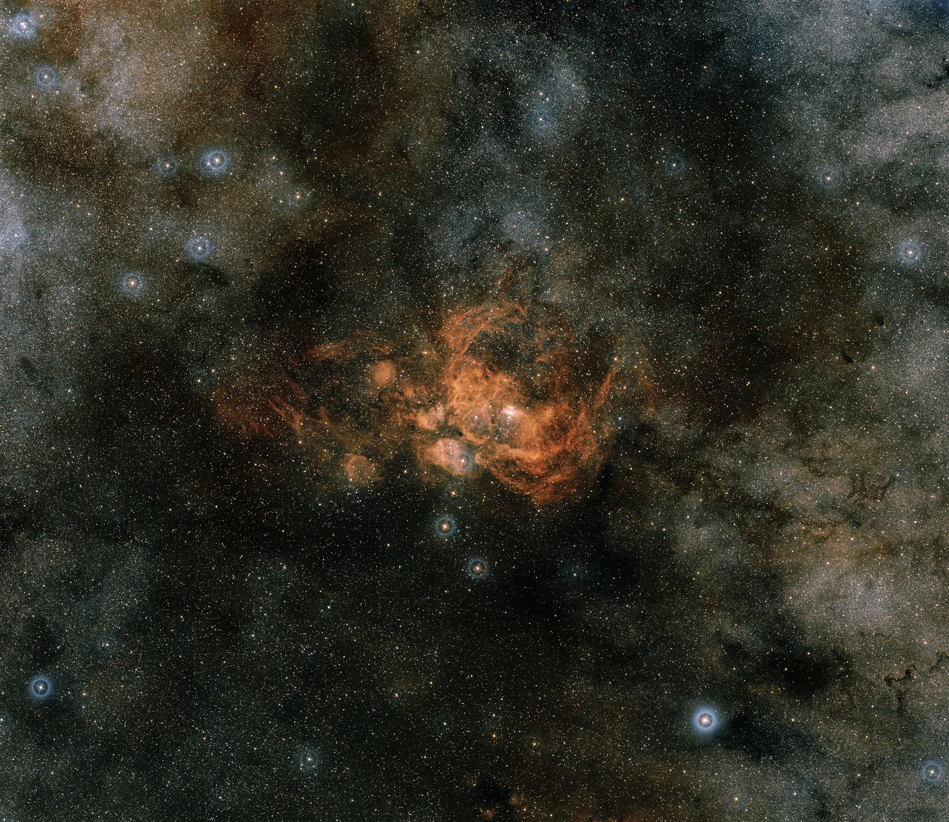Star on a Hubble diet (ground-based image)