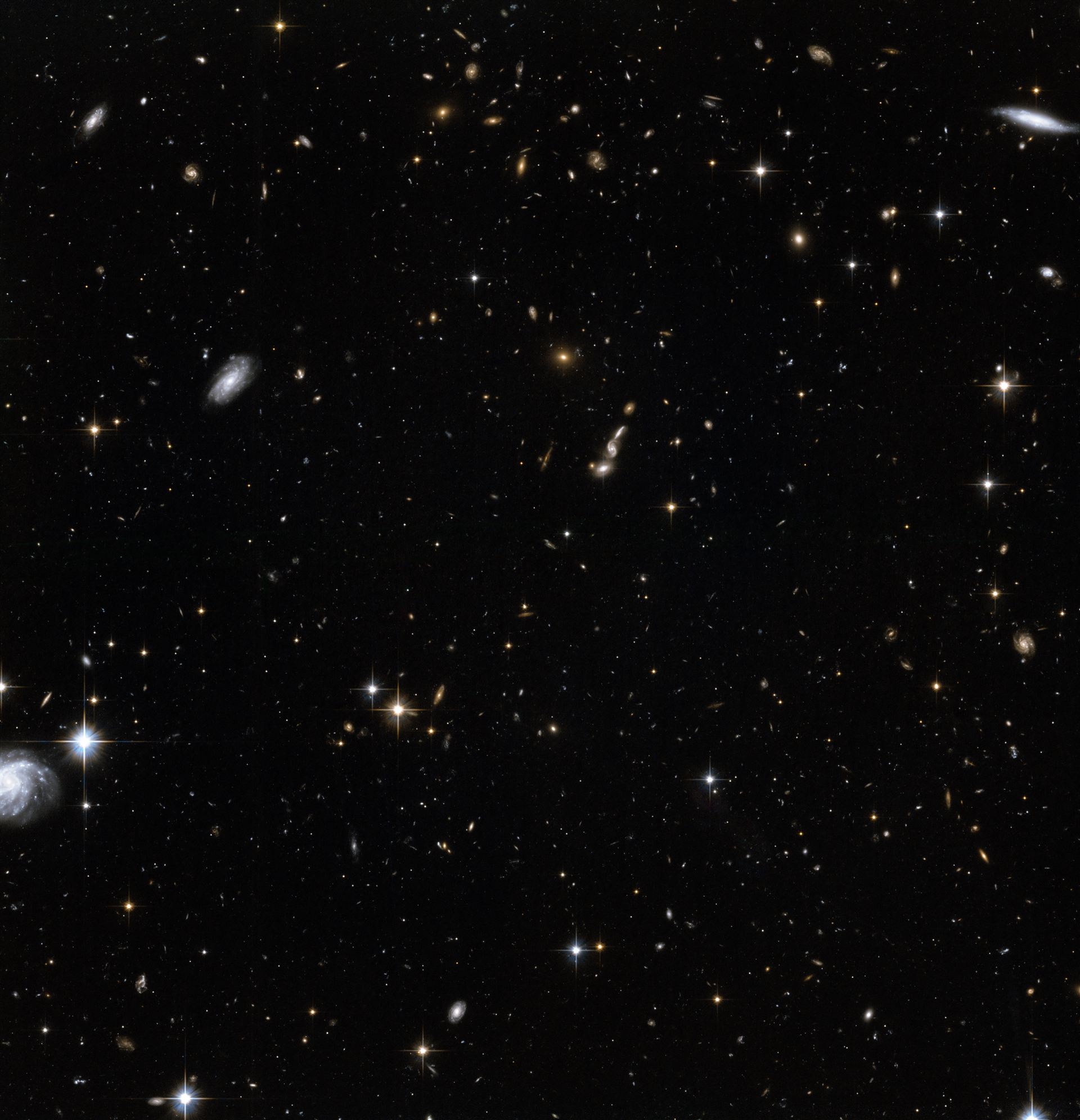 Stars in the Andromeda Galaxy’s halo with background galaxies (2)