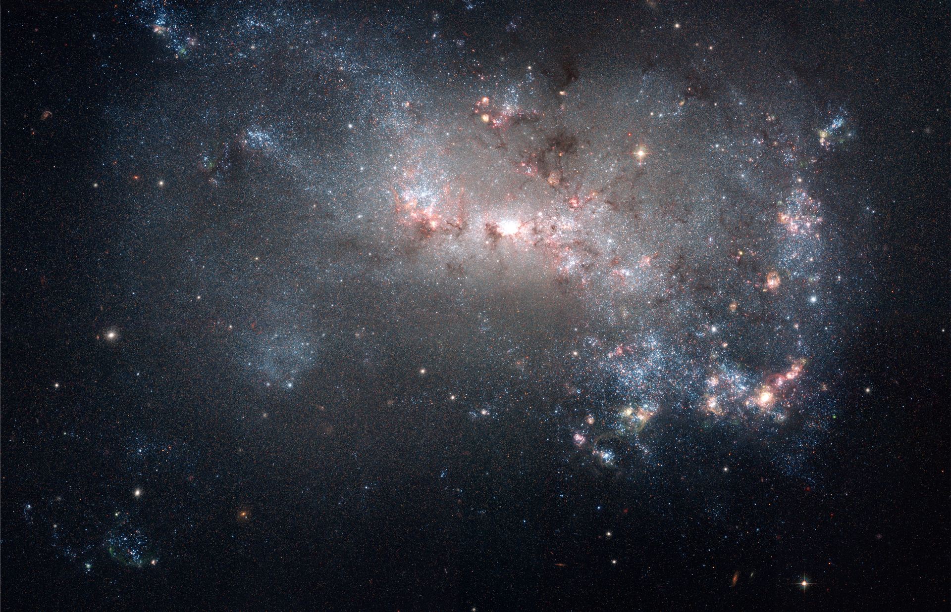 Stellar fireworks are ablaze in galaxy NGC 4449