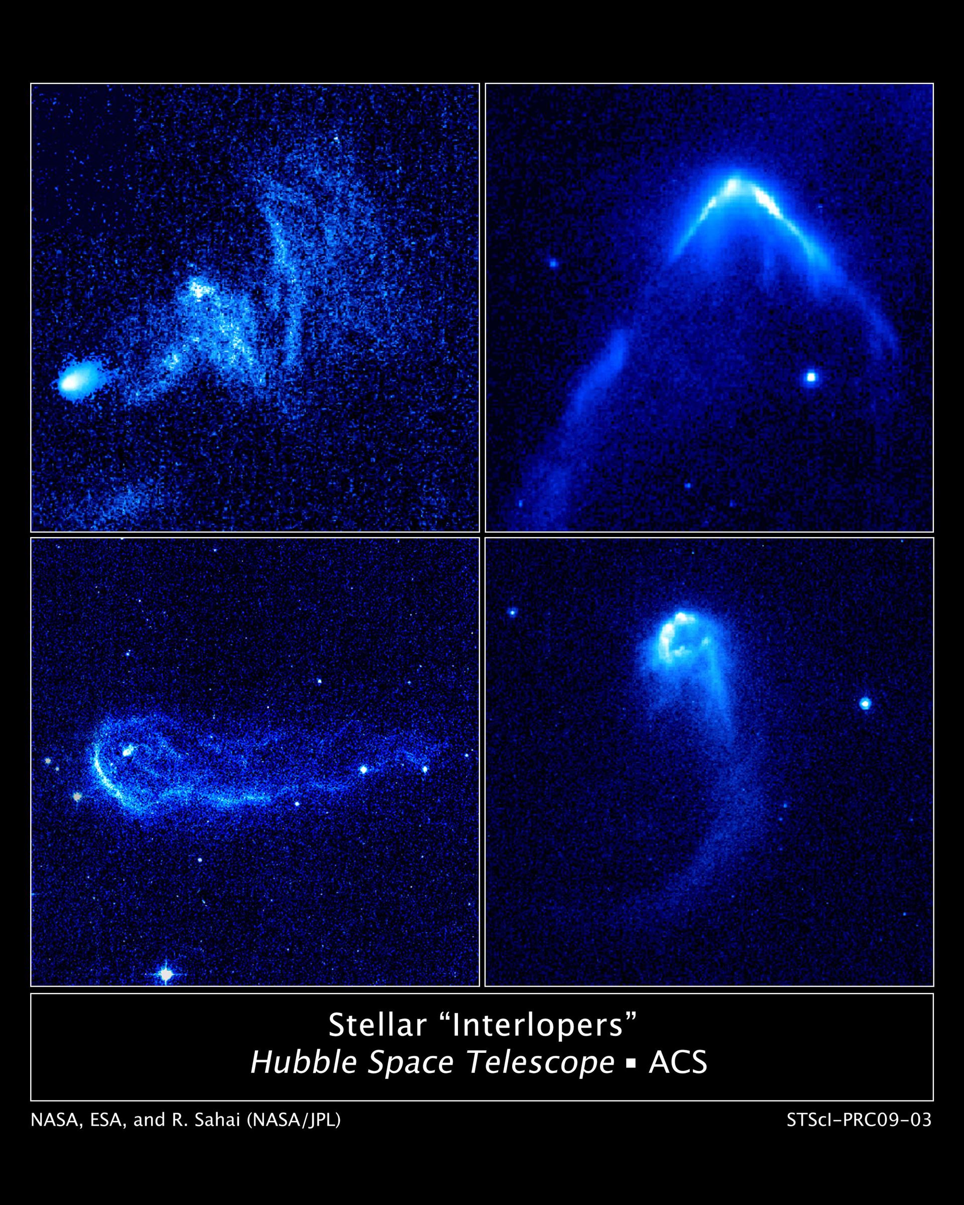 Stellar interlopers caught speeding through space