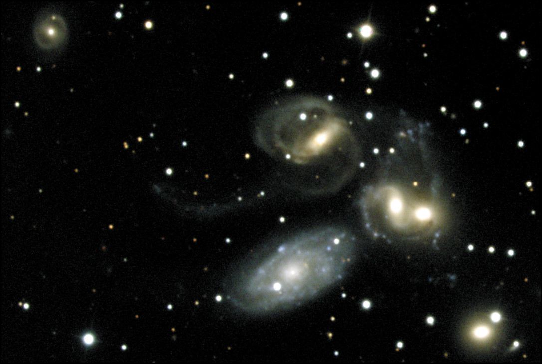 Stephan&rsquo;s Quintet – A Mammoth Cosmic Collision (Ground-based view)