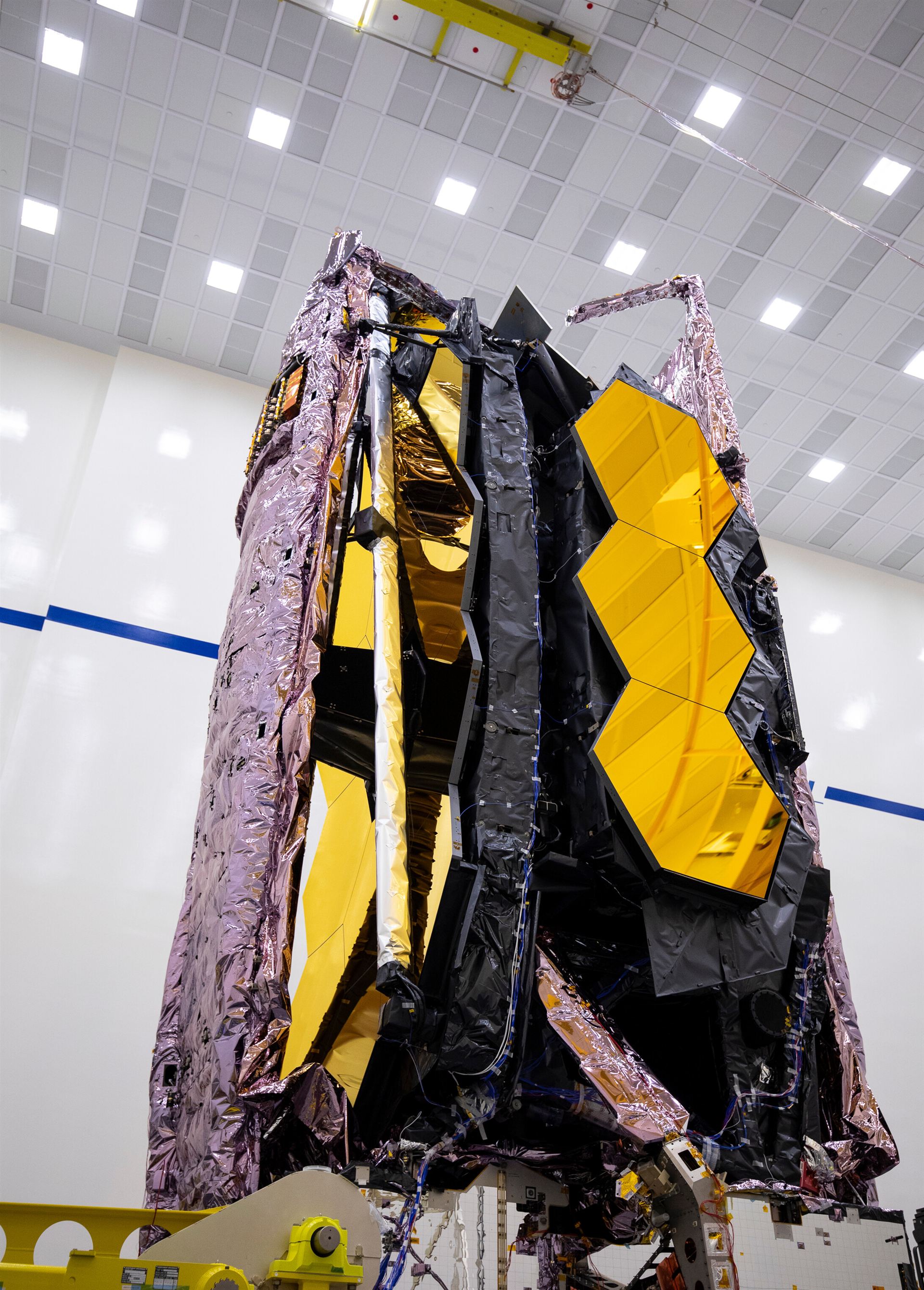Stowed JWST at Northrop Gruman