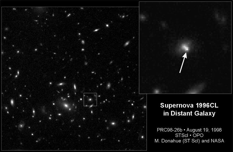 Supernova 1996cl in distant cluster