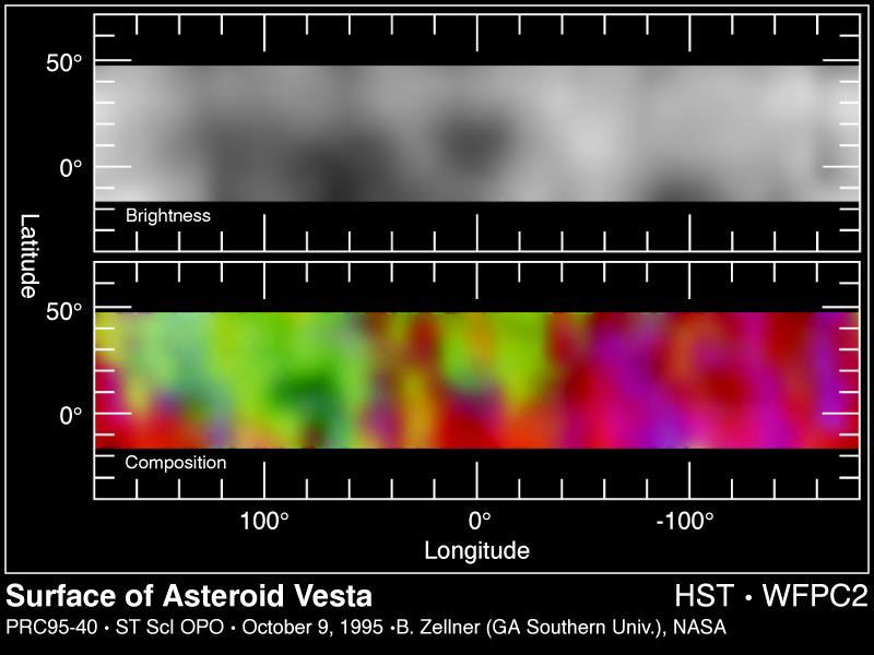 Surface of Asteroid Vesta