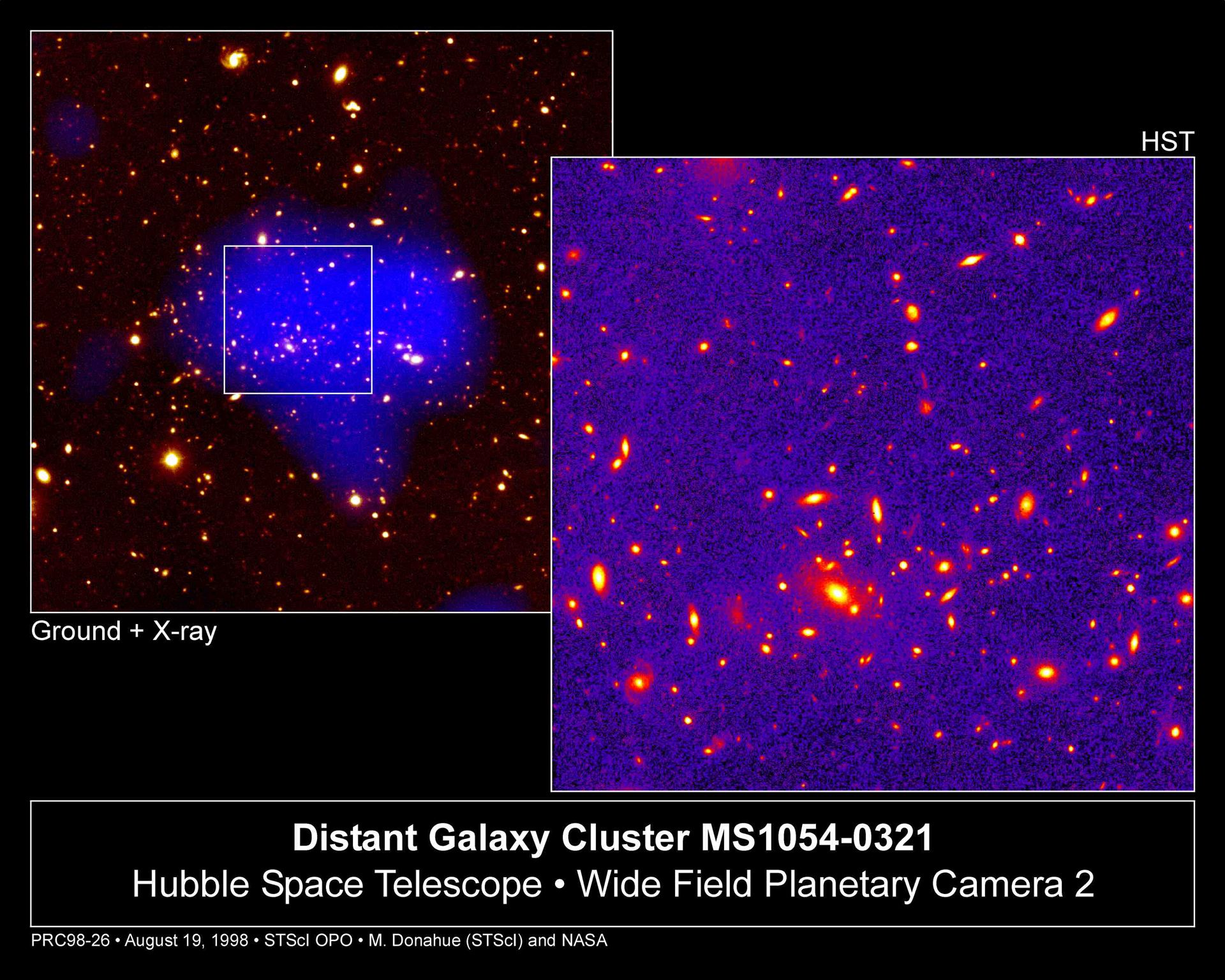 Telescopes Unveil View Of Remote, Massive Galaxy Cluster